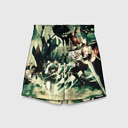 Шорты детские Геншин импакт персонажи, цвет: 3D-принт