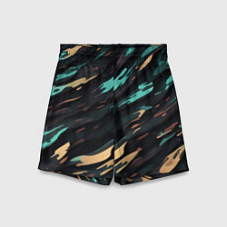 Шорты детские Акватический поток, цвет: 3D-принт