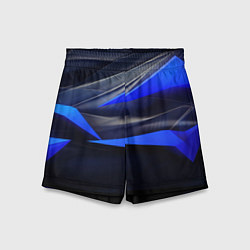 Шорты детские Black and blue abstract background sport style, цвет: 3D-принт
