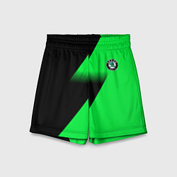 Детские шорты Skoda green line geometry