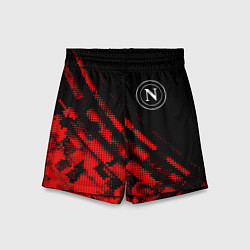 Шорты детские Napoli sport grunge, цвет: 3D-принт