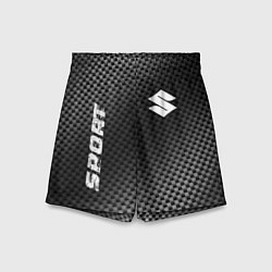 Шорты детские Suzuki sport carbon, цвет: 3D-принт