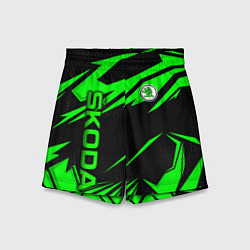 Шорты детские Skoda - green uniform, цвет: 3D-принт