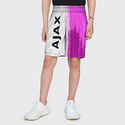 Шорты детские Ajax pro football по-вертикали, цвет: 3D-принт — фото 2