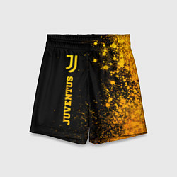 Детские шорты Juventus - gold gradient по-вертикали