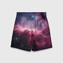 Шорты детские Абстрактный космос фантастика, цвет: 3D-принт