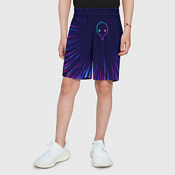 Шорты детские Evangelion neon blast lines, цвет: 3D-принт — фото 2