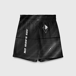 Шорты детские No Mans Sky metal game lines, цвет: 3D-принт