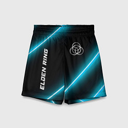 Шорты детские Elden Ring неоновые лампы, цвет: 3D-принт