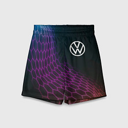 Детские шорты Volkswagen neon hexagon