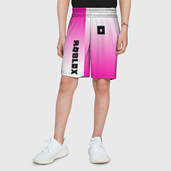 Шорты детские Roblox geometry gradient, цвет: 3D-принт — фото 2