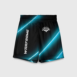 Шорты детские Warframe неоновые лампы, цвет: 3D-принт