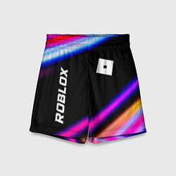 Шорты детские Roblox speed game lights, цвет: 3D-принт