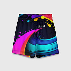 Шорты детские Neon abstraction - Milano, цвет: 3D-принт