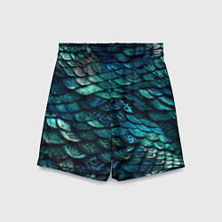 Шорты детские Перламутровая змеиная кожа, цвет: 3D-принт
