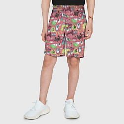 Шорты детские Монстры ой ой нет, цвет: 3D-принт — фото 2