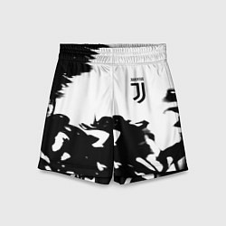 Детские шорты Juventus smoke black fire