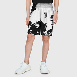 Шорты детские Juventus smoke black fire, цвет: 3D-принт — фото 2