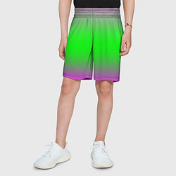 Шорты детские Градиент текстура, цвет: 3D-принт — фото 2