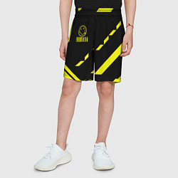 Шорты детские Nirvana geometry yellow, цвет: 3D-принт — фото 2