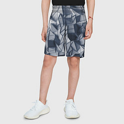 Шорты детские Геометрические грани, цвет: 3D-принт — фото 2