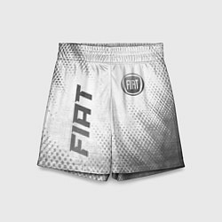 Шорты детские Fiat - white gradient вертикально, цвет: 3D-принт