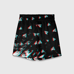 Шорты детские Linkin park glitch patern, цвет: 3D-принт