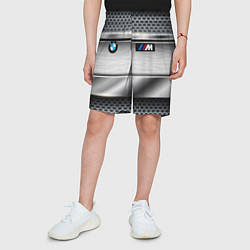 Шорты детские BMW metal texture, цвет: 3D-принт — фото 2