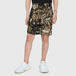 Шорты детские Король и шут средневековья играют рок, цвет: 3D-принт — фото 2