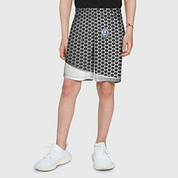 Шорты детские Volkswagen metal motors, цвет: 3D-принт — фото 2