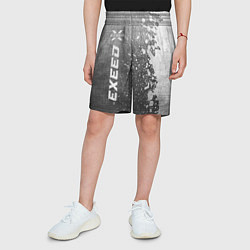 Шорты детские Exeed - grey gradient по-вертикали, цвет: 3D-принт — фото 2