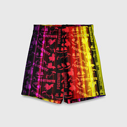 Шорты детские Fortnite neon game, цвет: 3D-принт