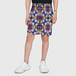 Шорты детские Пестрый калейдоскопический узор, цвет: 3D-принт — фото 2