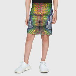 Шорты детские Оптические стёкла, цвет: 3D-принт — фото 2