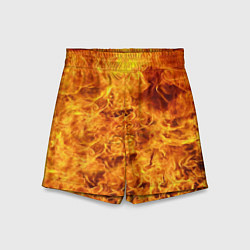 Шорты детские Весь в огне, цвет: 3D-принт