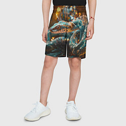 Шорты детские Праздничный змей, цвет: 3D-принт — фото 2