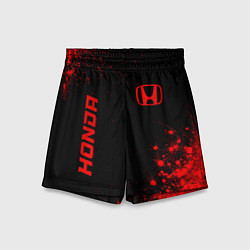 Шорты детские Honda - red gradient вертикально, цвет: 3D-принт