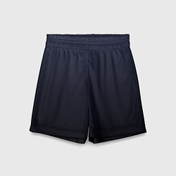 Шорты детские Тёмный синий градиент текстура в крапинку, цвет: 3D-принт