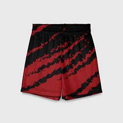 Детские шорты The color is red and black