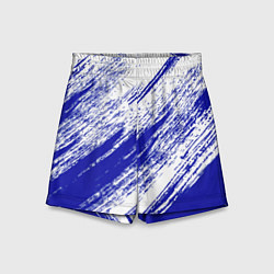 Детские шорты The color is white and blue