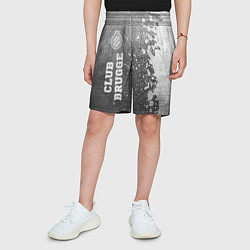 Шорты детские Club Brugge - grey gradient по-вертикали, цвет: 3D-принт — фото 2