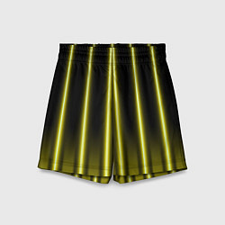 Шорты детские Neon yellow, цвет: 3D-принт