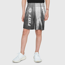 Шорты детские Fiat - grey gradient по-вертикали, цвет: 3D-принт — фото 2