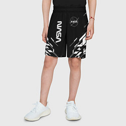 Шорты детские Nasa геометрия, цвет: 3D-принт — фото 2