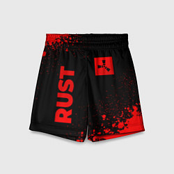 Шорты детские Rust - red gradient вертикально, цвет: 3D-принт