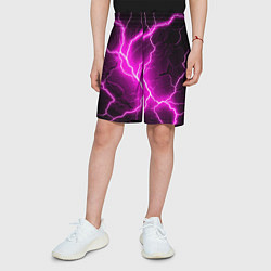 Шорты детские The color is pink and black, цвет: 3D-принт — фото 2