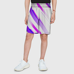 Шорты детские Color white pink, цвет: 3D-принт — фото 2