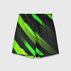 Шорты детские Color black green, цвет: 3D-принт