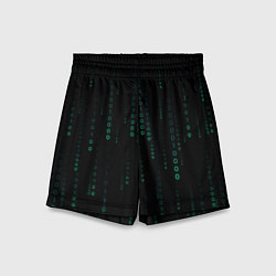 Шорты детские Color black turquoise, цвет: 3D-принт