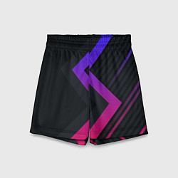 Шорты детские Color black line, цвет: 3D-принт